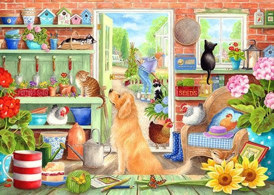 Claire comerford jigsaw puzzle art licensing