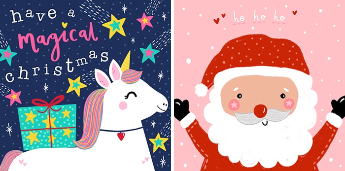New artist: louise kade illustrator art licensing agency unicorn & santa