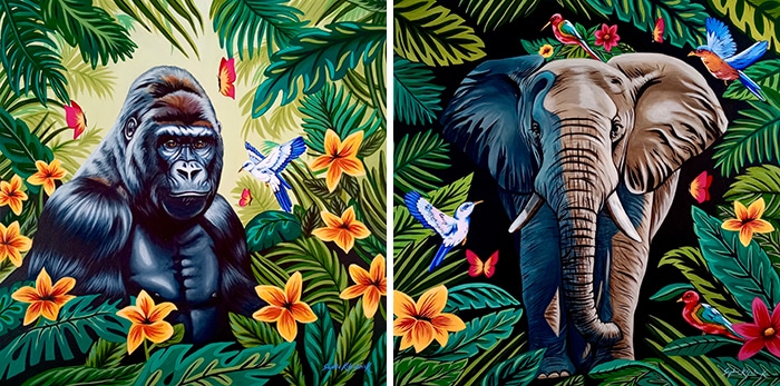 Sophie bliss kilpatrick artist art licensing animal jungle paintings - image by design art licensing agency