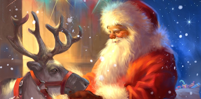 Rick fairlamb illustrator art licensing santa illustration - image by design art licensing agency